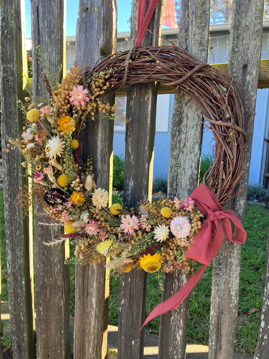 Wildflower Wreath - Large Crescent