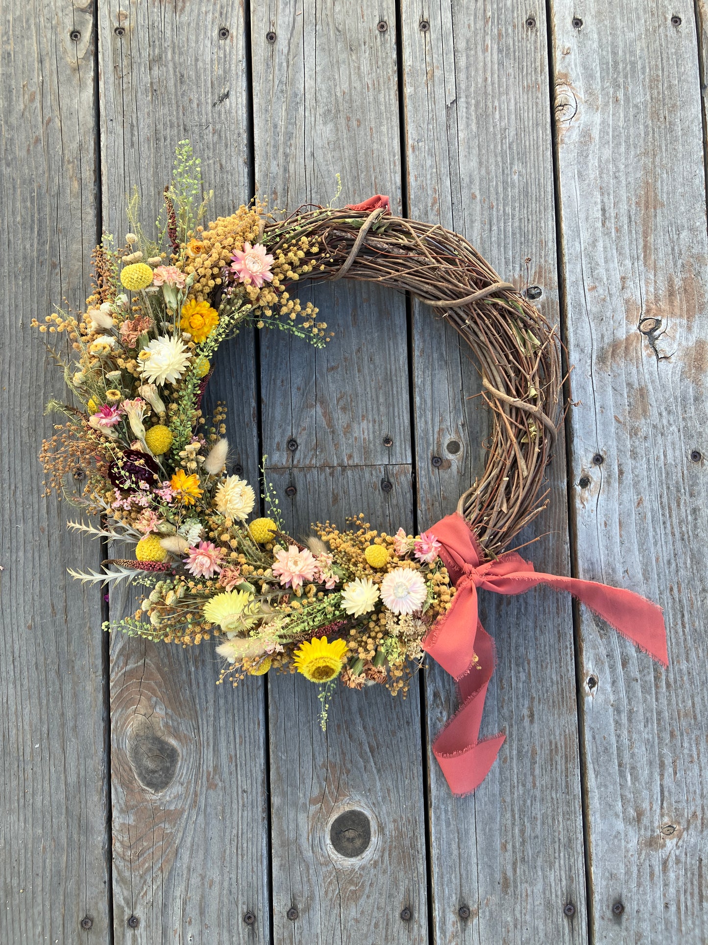 Wildflower Wreath - Large Crescent