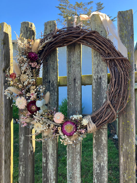 Wildflower Wreath - Large Crescent