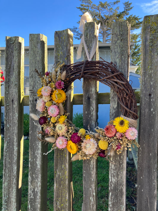 Wildflower Wreath - Small Crescent