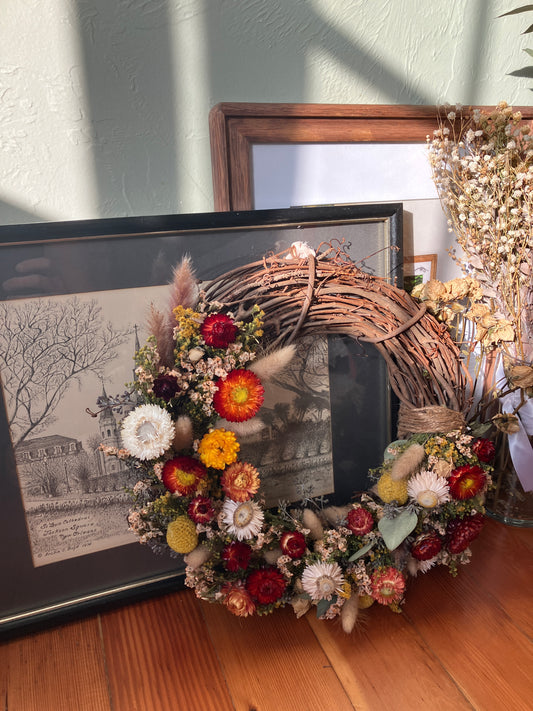 Wildflower Wreath - Small Crescent