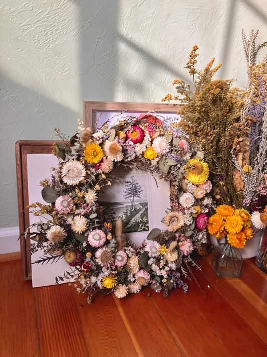 Custom Wildflower Wreath - Medium